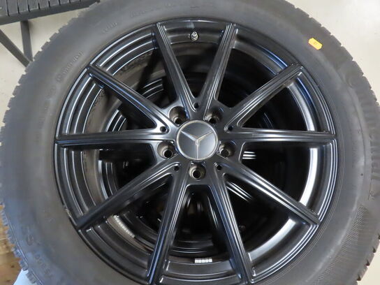 4 stk. Mercedes fælge 18" med vinterdæk