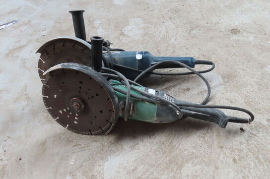 2 stk vinkelslibere HIKOKI og BOSCH