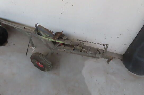 Flisevogn og 2 stk havetromler