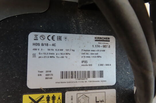 Hedvandsrenser KARCHER HDS 8/18 - 4C