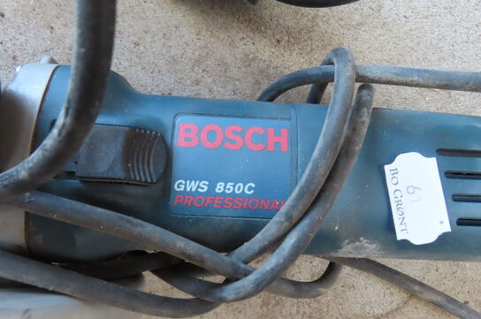 2 stk vinkelslibere BOSCH