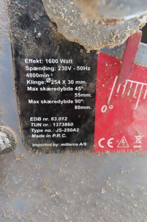 Bordrundsav BLACKBULL JS-250A2