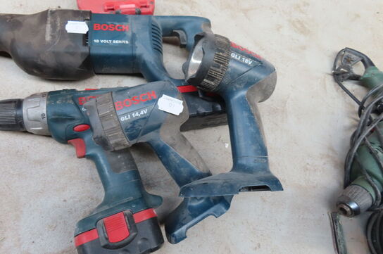 4 stk elværktøj  BOSCH
