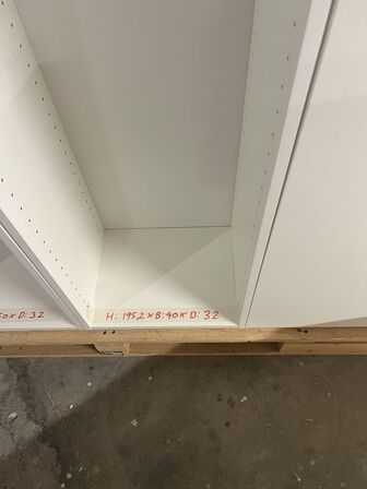 4 stk. Samlet højskabe.