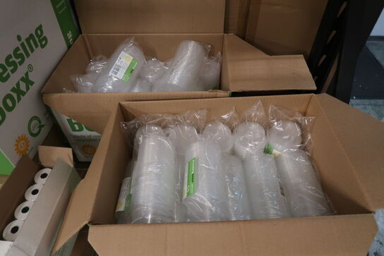 Stort parti emballage - tøm 2 hylder 