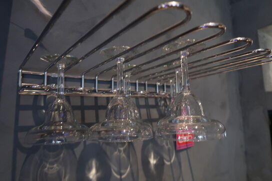 2 stk. Glasholder med 2 stk. Glas 