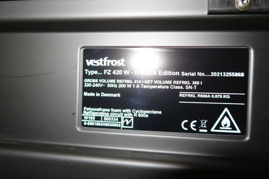 Vinkøleskab, Vestfrost FZ 420 W - H, black Edition