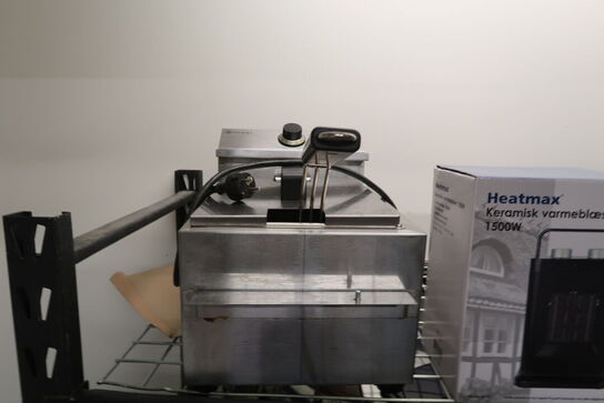 Hendi Friture, 2 varmeblæsere & diverse bøtter