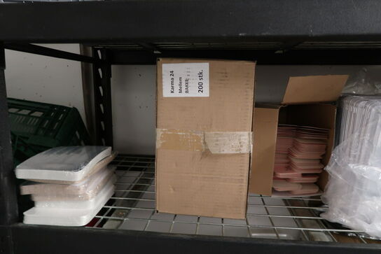 Stort parti emballage - tøm 2 hylder 