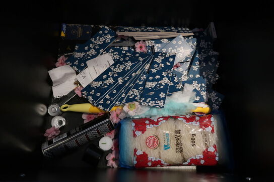 Disk med indhold i skuffer 