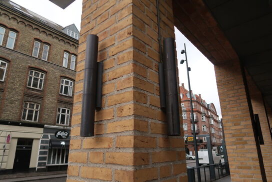 9 stk. Henning Larsen design udendørslamper i messing