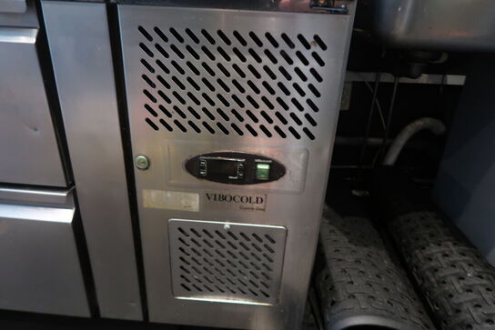 Kølebord med 4 døre og bagkant - Tefcold CK7410 - 533 liter