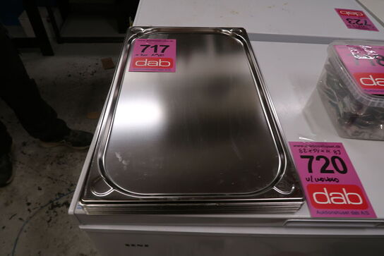 20 stk. Rustfri bakker - UBRUGTE