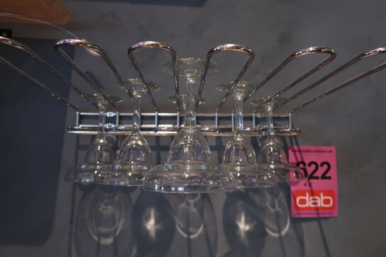 2 stk. Glasholder med 2 stk. Glas 