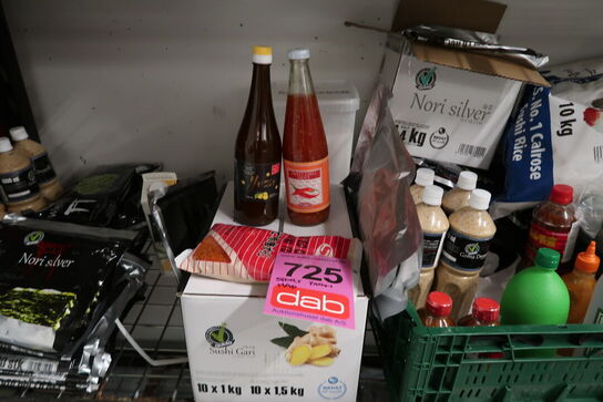 Stort parti madvarer - tøm hylde