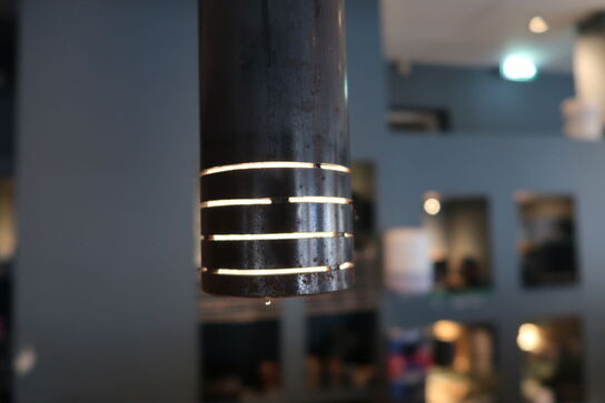 9 stk. Henning Larsen design lamper i messing 