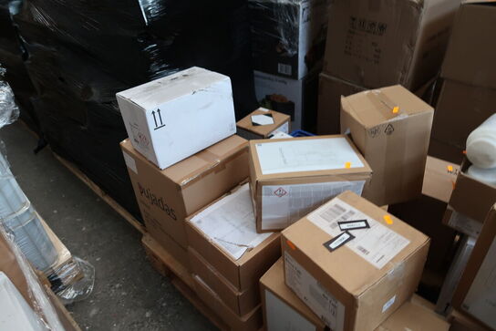 Palle med div. Rengøringsmidler m.m. UNOX, MERRYCHEF m.fl.