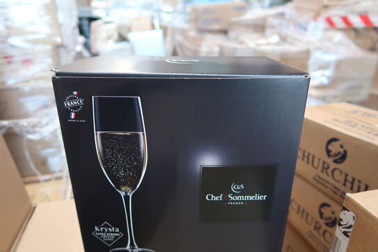 24 stk. champagneglas CHEF & SOMMELIER Flute 24 Cabernet GD Champagne