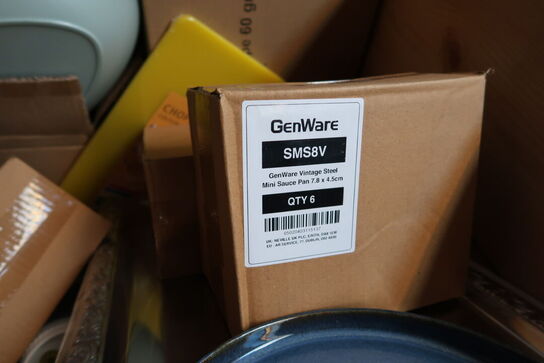 Palle med div. Køkkenservice, bestik ETERNUM, tallerkner, fade m.m.