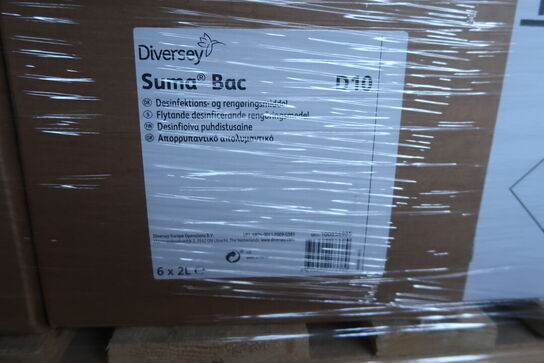 6 stk. 2L Disinfektions- og rengøringsmiddel SUMA BAC D10