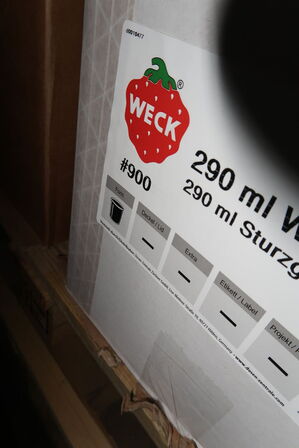 Ca. 72 stk. glas WECK 290 ml