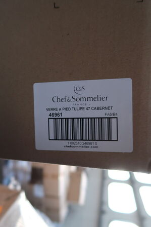 24 stk. rødvinsglas CHEF & SOMMELIER verre a pied tulipe 47 cabernet