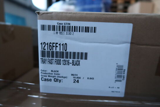 24 stk. bakker CAMBRO FAST FOOD 12x16 Black