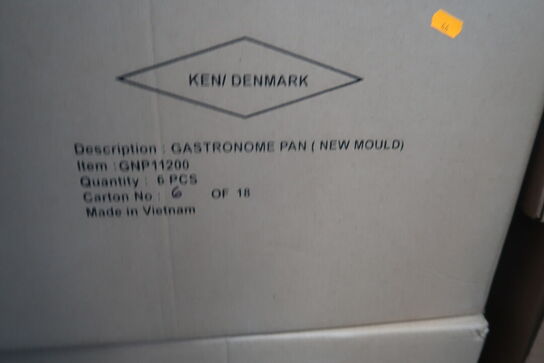 12 stk. gastrobakker GASTRONORM FOODPAN