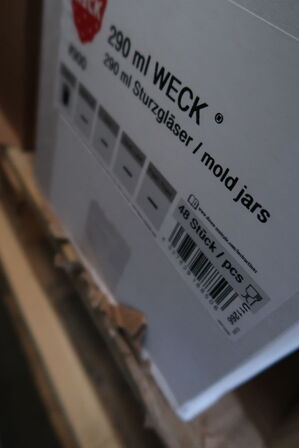 Ca. 72 stk. glas WECK 290 ml