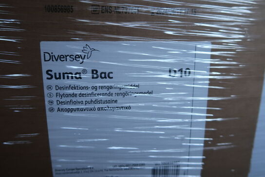 6 stk. 2L Disinfektions- og rengøringsmiddel SUMA BAC D10