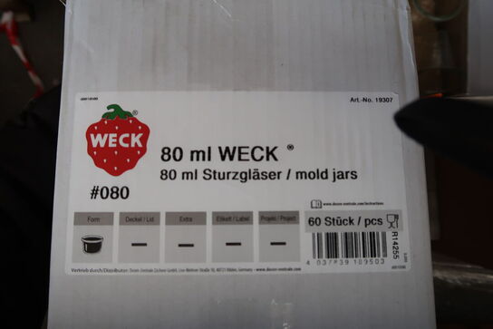 120 stk. glas WECK 80 ml