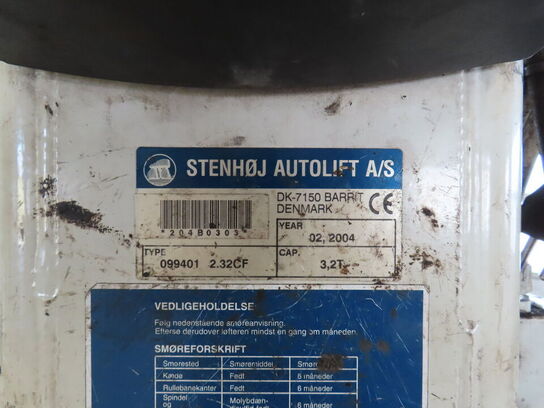 2-søjlet autolift, STENHØJ AUTOLIFT A/S, type: 099401 2.32CF