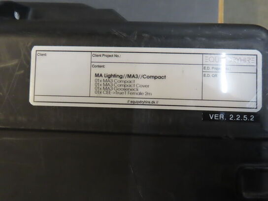 Lyspult - MA LIGHTNING - GrandMA3 Compact i PELI case