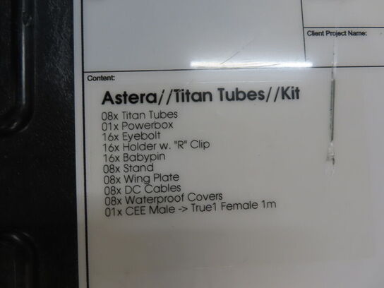 Lys - ASTERA TITAN TUBES (8 stk) I Case