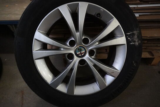 2 stk. 16" Fælge med dæk til ALFA ROMEO Giulietta (Momsfri)