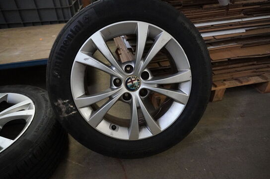 2 stk. 16" Fælge med dæk til ALFA ROMEO Giulietta (Momsfri)