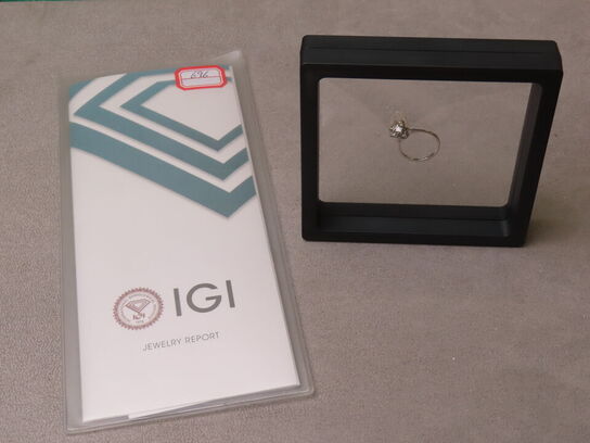 Diamant Ring 2.02 CT. 14 KT. Hvidguld (inkl. IGI Certifikat)