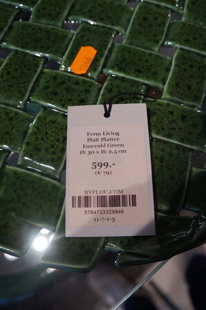 Fad FERM LIVING PLAIT PLATTER EMERALD