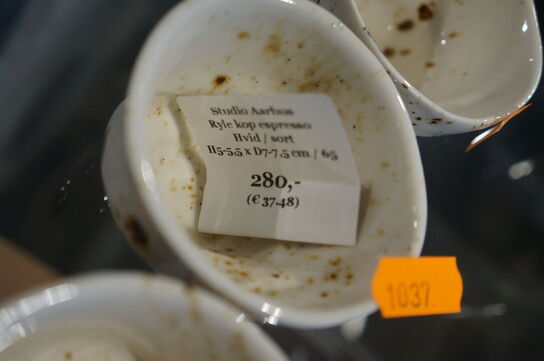 3 stk. Espresso kopper STUDIO AARHUS RYLE KOP