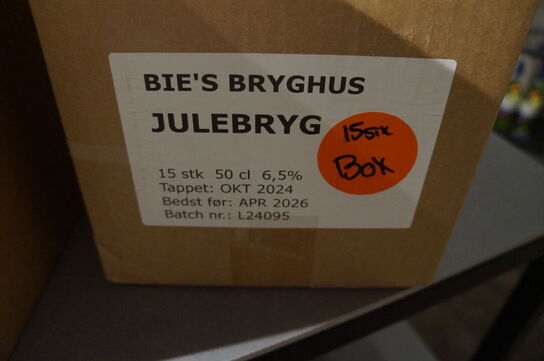 15 stk. Øl BIE'S BRYGHUS JULEBRYG