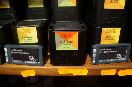 4 stk. Flaming dust MILL & MORTAR