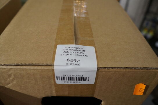 15 stk. Øl BIE'S BRYGHUS JULEBRYG