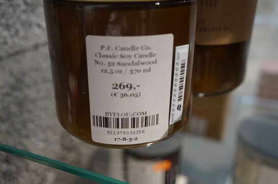 2 stk. Duftlys P.F.CANDLE CO.