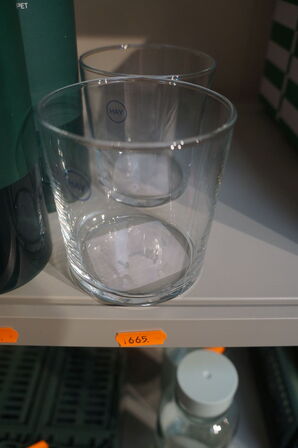 2 stk. Glas & 2 stk. Flasker