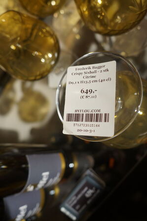 4 stk. Glas FREDERIK BAGGER