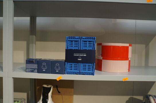 Lysestager, kasser, m.v. HAY