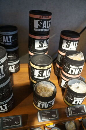 7 stk. Diverse salt MARIAGER SYDESALT