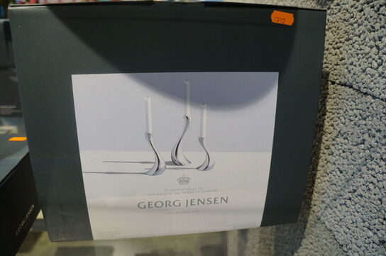 3 stk. Lysestager GEORG JENSEN COBRA