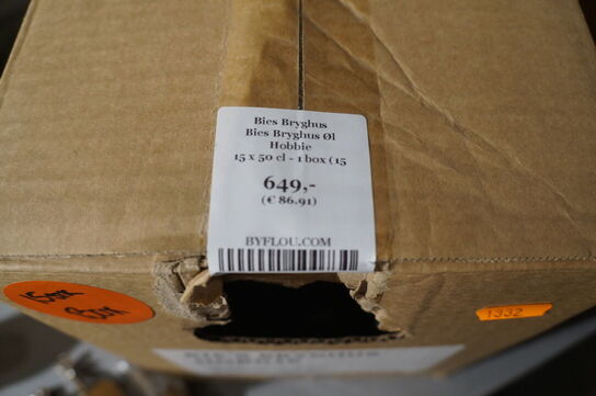 15 stk. Øl BIE'S BRYGHUS PILSNER