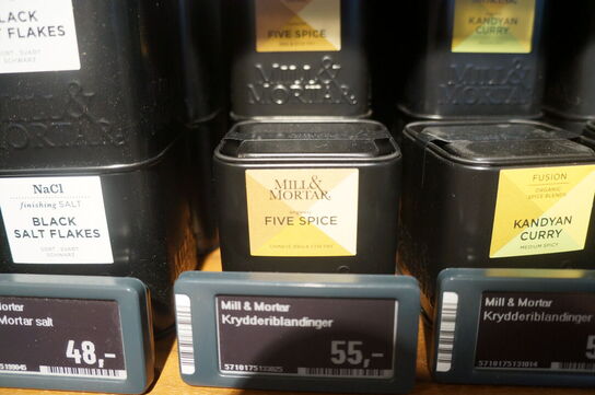 5 stk. Five spice MILL & MORTAR